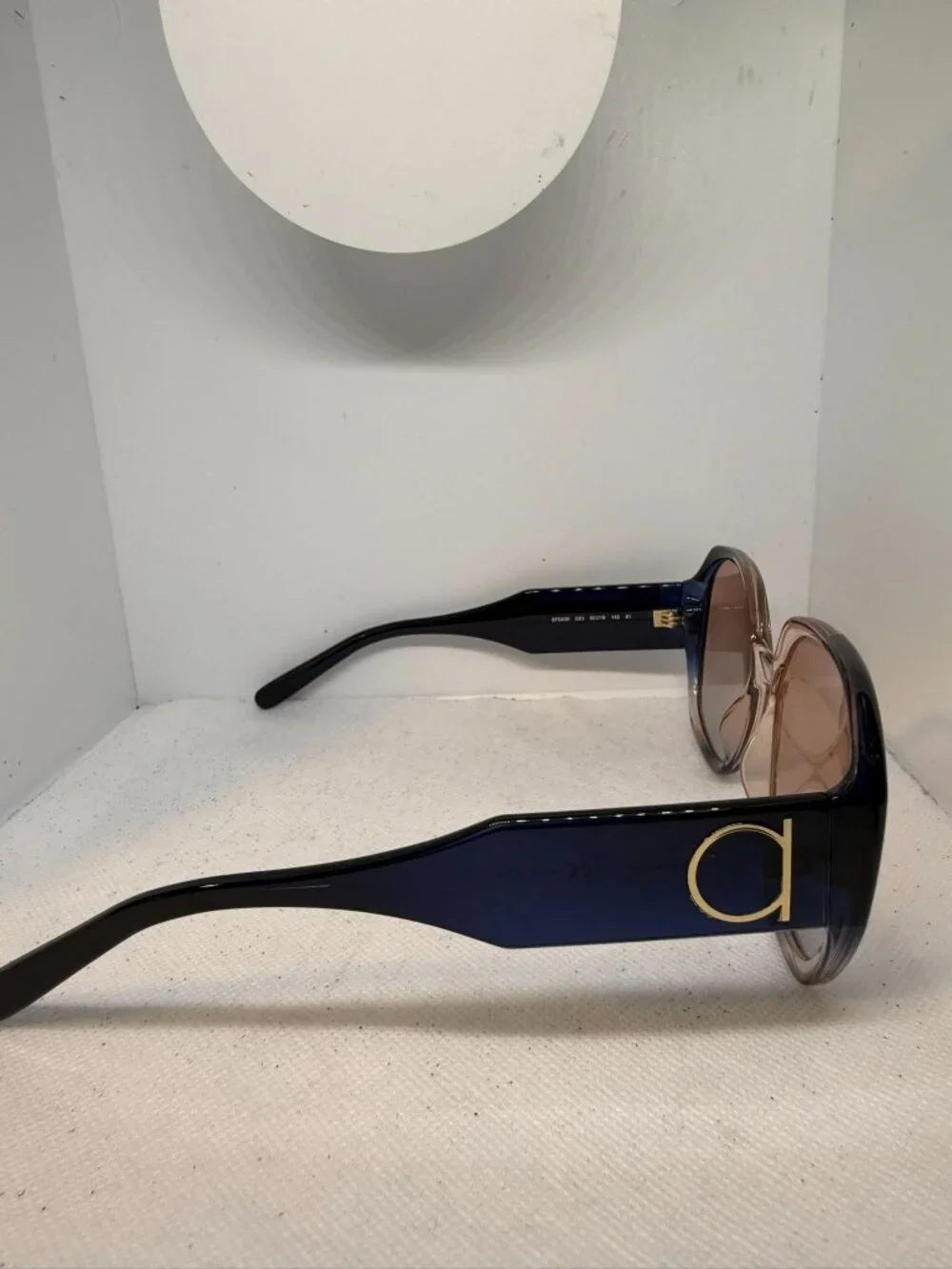 Salvatore Ferragamo SF943S 083 Grey Rose Gradient Oval Sunglasses Women's 60mm